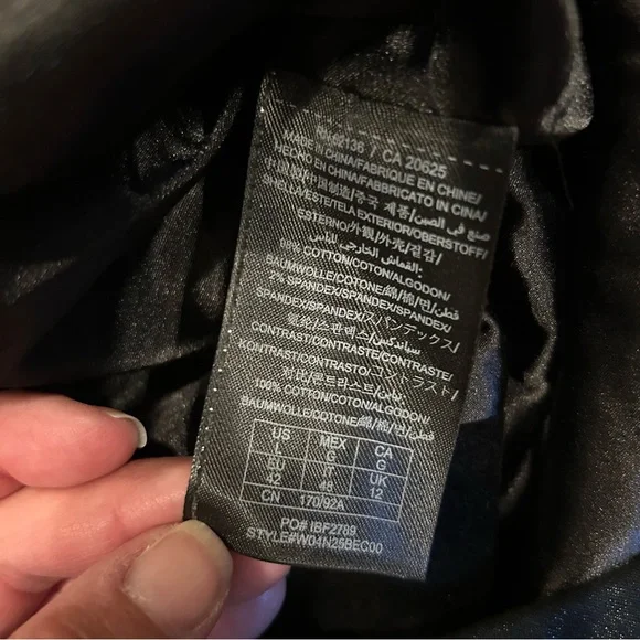 Guess Jeans Black Satin Blazer w/ Velvet Lapel – Women’s Large - Picture 6 of 8